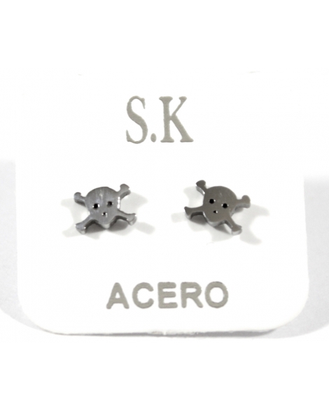 ( AR444 ) Aros Minis Calavera A.Q.