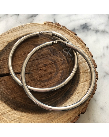( B023 ) Aros Argolla Infladas 55mm
