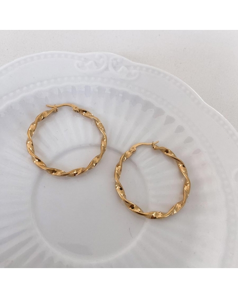 ( B715 ) AROS ARGOLLA CUBANOS 30MM