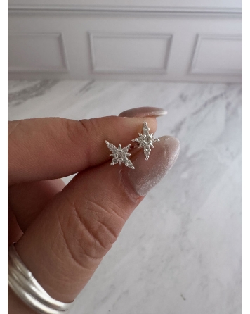 ( BA4212 ) Aro estrella Acero Blanco