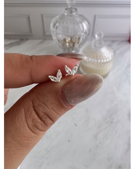 ( BA4215 ) Aro Hojitas Acero Blanco