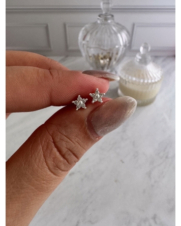 ( BA4224 ) Aro Estrella Acero Blanco