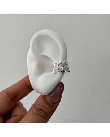 ( BA508 ) Cuff Individual Acero Blanco