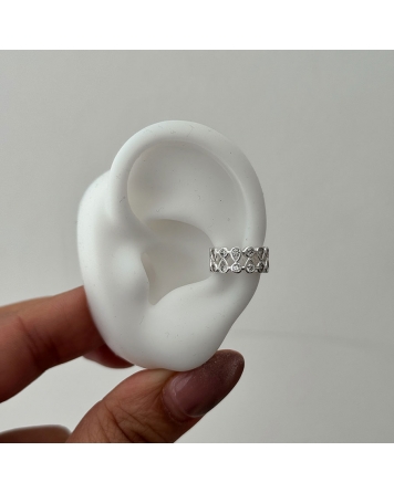 ( BA509 ) Cuff Individual Acero Blanco