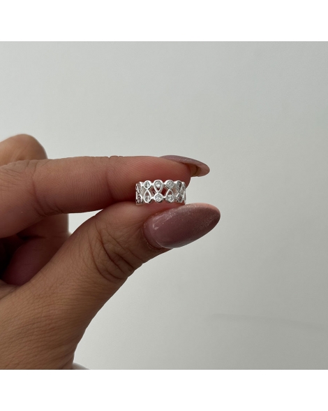 ( BA509 ) Cuff Individual Acero Blanco