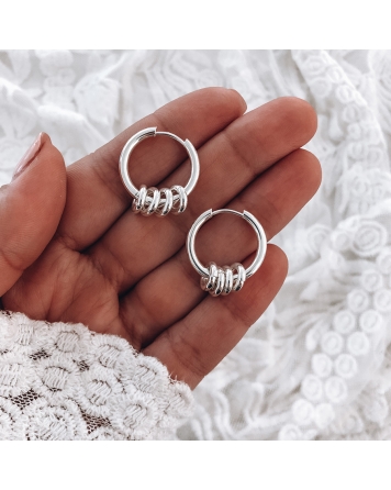 ( BB056 ) Argollas con Argollitas 20mm A.Q