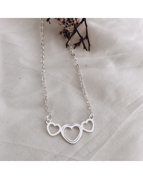 ( BS415 ) Collar con Corazones A.B.