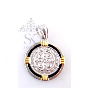 ( D626 ) Dije Religioso San Benito combinado 13mm (D626)