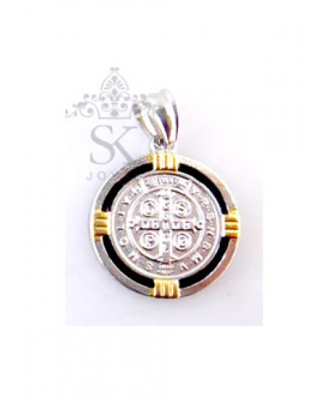 ( D626 ) Dije Religioso San Benito combinado 13mm (D626)