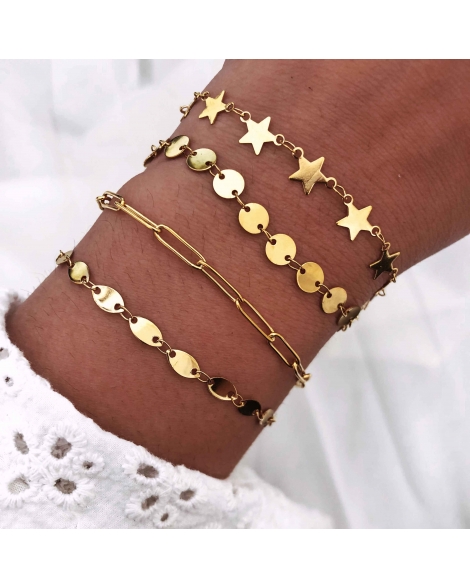 ( DP115 ) Pulsera con Estrellas A.D.