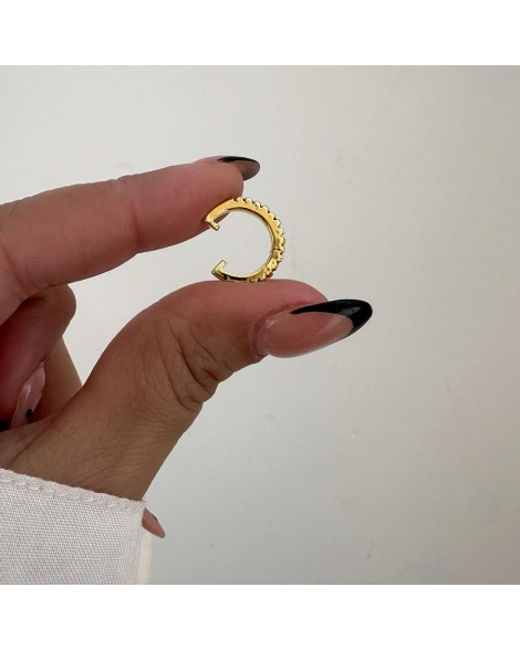 ( GAR112 ) Aro Cuff Individual de 1 Hilos 12MM Gold