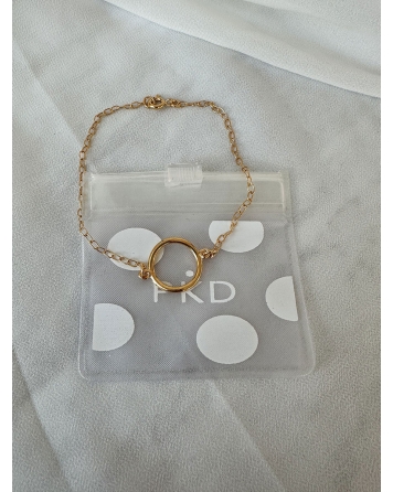 ( GP120 ) Pulseras con Circulo Gold