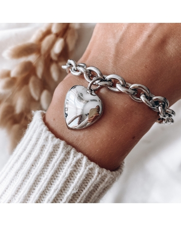 ( P442 ) Pulsera con Corazón A.Q.