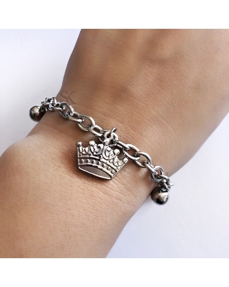 ( P450 ) Pulsera con Tres Coronas A.Q.