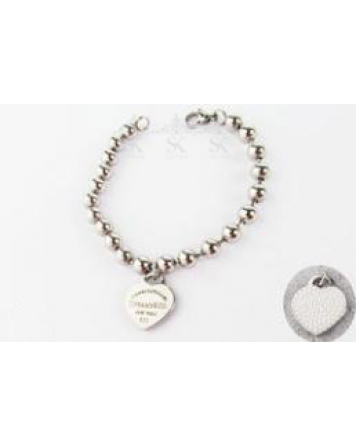 ( P516B ) Pulsera Corazón con Microperlas A.Q.
