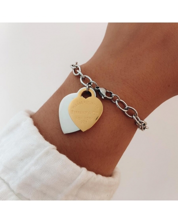 ( P519 ) Pulsera con dijes Tif  A.Q.