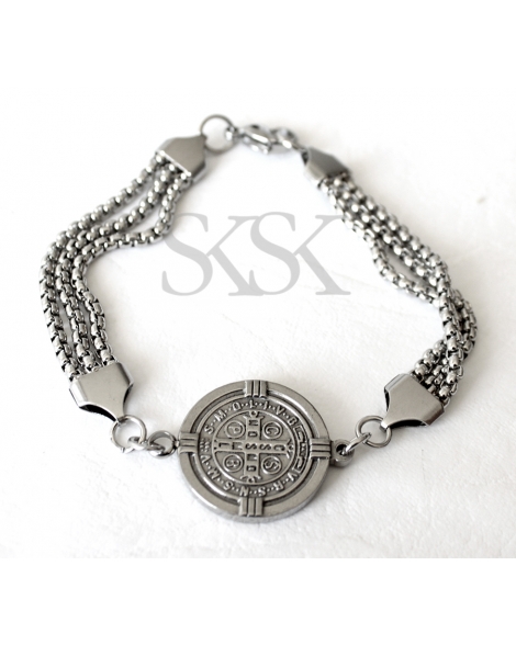 ( P604 ) Pulsera San Benito Inflado A.Q.