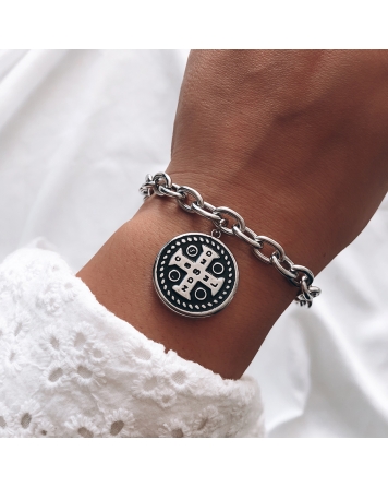 ( P604 ) Pulsera San Benito Inflado A.Q.