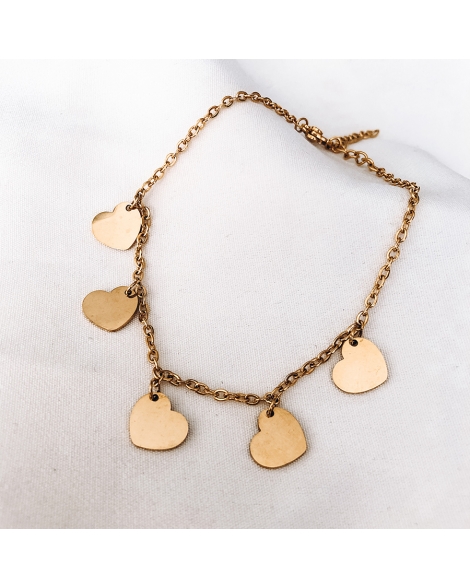 ( P709 ) Pulseras con Corazones A.D.