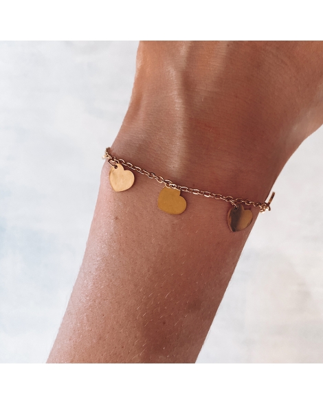 ( P709 ) Pulseras con Corazones A.D.