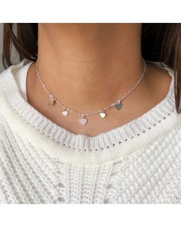 ( PC304 ) Choker Con Corazón 38-42cm