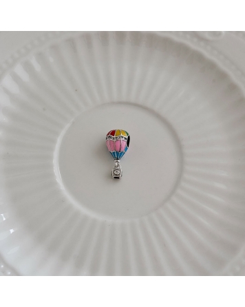 ( PD101 ) Charm Globo Up Pando Plata 925