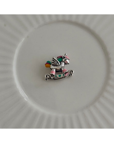 ( PD106 ) Charm Unicornio Pando Plata 925