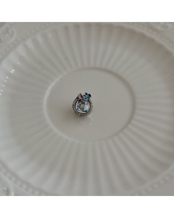 ( PD117 ) Charm Mariposas con Cubic Pando Plata 925