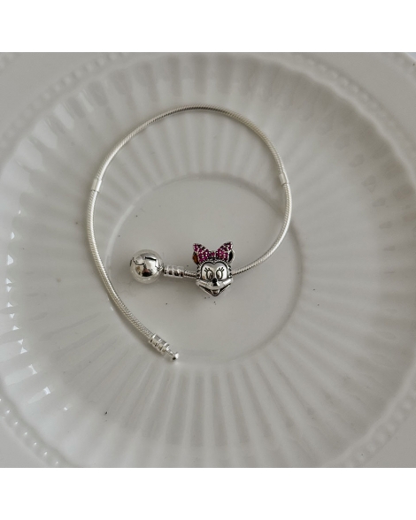 ( PD124 ) Charm Minnie Pando Plata 925
