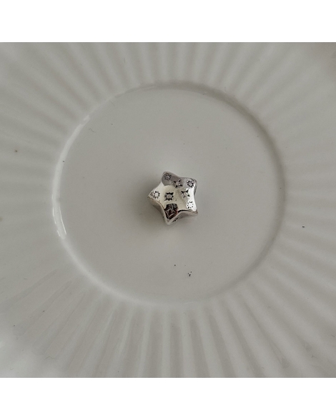 ( PD127 ) Charm Estrellas  Pando Plata 925