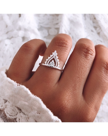 ( PN1074 ) Anillo hindú AG