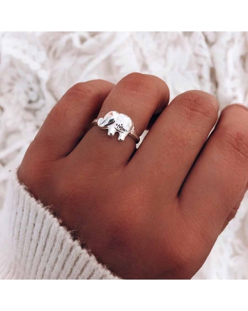 ( PN1088 ) Anillo Elefante AG