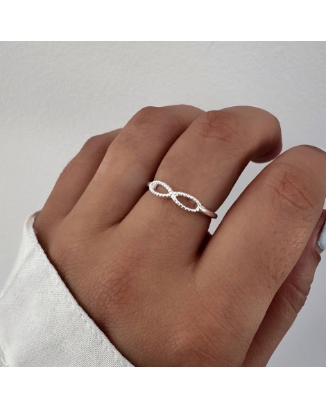 ( PN1146 ) Anillo Infinito PLATA 925