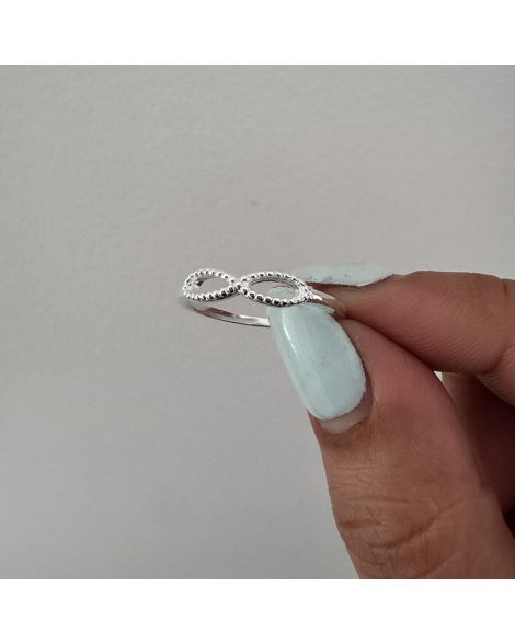 ( PN1146 ) Anillo Infinito PLATA 925