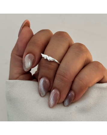 ( PN1148 ) Anillo con Alas PLATA 925