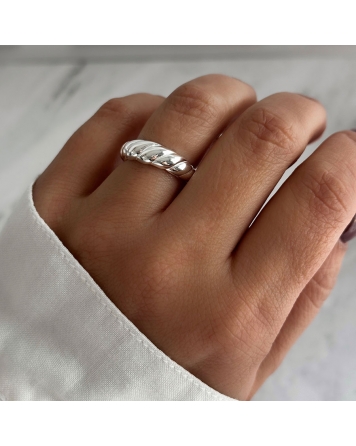 ( PN1150 ) Anillo Bombe  PLATA 925