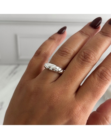 ( PN1150 ) Anillo Bombe  PLATA 925