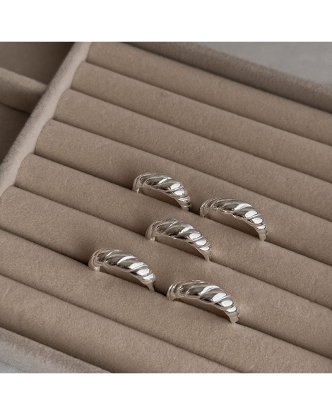 ( PN1150 ) Anillo Bombe  PLATA 925