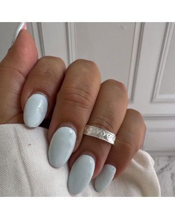 ( PN1355 ) Anillo Midi Con Ola Plata 925