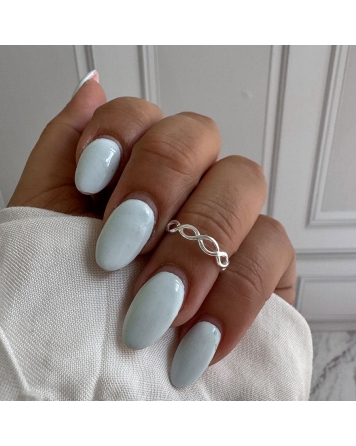 ( PN1356 ) Anillo Midi Con Infinitos Plata 925