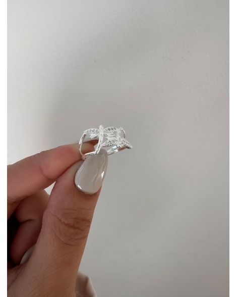 ( PN2092 ) Anillo con Libelulas Plata 925