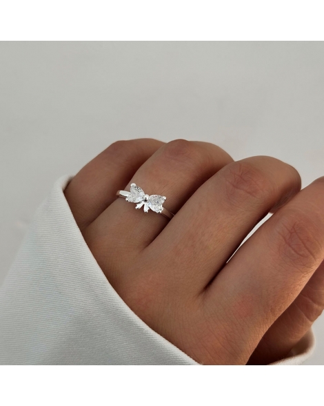 ( PN2093 ) Anillo Moño Plata 925