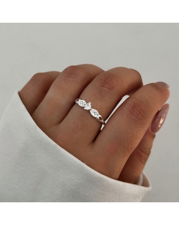 ( PN2094 ) Anillo Con Cubic Plata 925