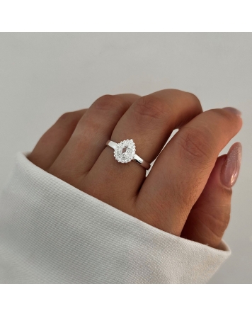 ( PN2095 ) Anillo Con Cubic Plata 925