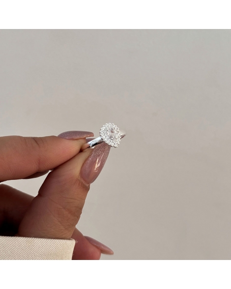 ( PN2095 ) Anillo Con Cubic Plata 925