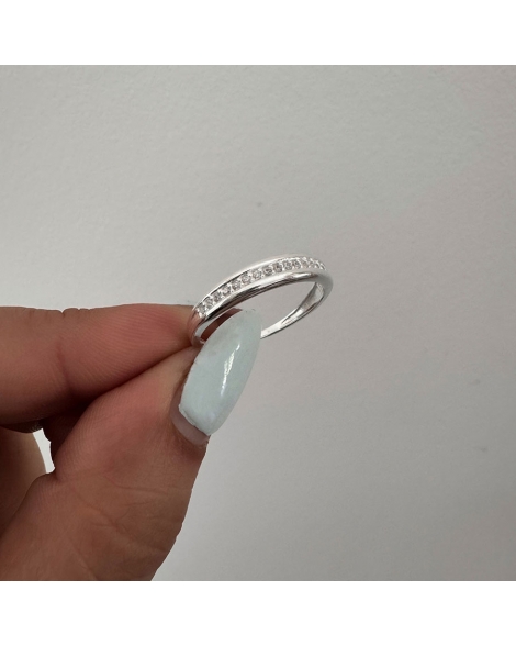 ( PN2099 ) Anillo Medio Sin-fin con Cubic Plata 925