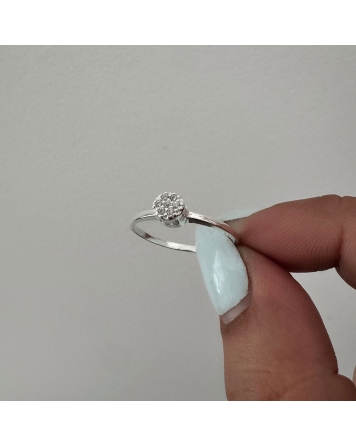 ( PN2102 ) Anillo Circulo con Cubic Plata 925