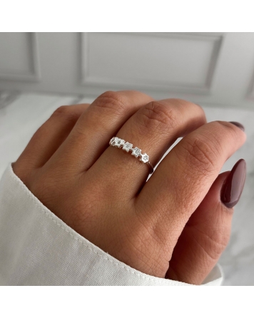 ( PN2110 ) Anillo con Estrellas y Cubic Plata 925