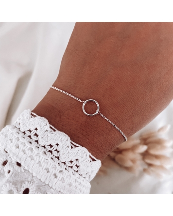 ( PP333 ) Pulsera con Circulo Minimalista AG