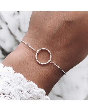 ( PP334 ) Pulsera con Circulo Minimalista AG